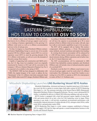 MR Aug-23#46 , Contracts and Designs
EASTERN SHIPBUILDING, 
HOS TEAM