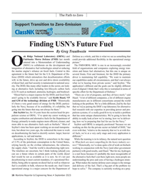 MR Sep-23#16 The Path to Zero 
Finding USN’s Future Fuel
By Greg