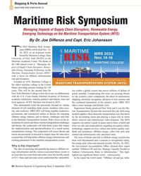 MR Sep-23#50 Shipping & Ports Annual
2023 MARITIME RISK SYMPOSIUM