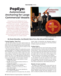 MR Sep-23#52 TECH FEATURE: POPEYE
PopEye: 
Autonomous 
Anchoring for