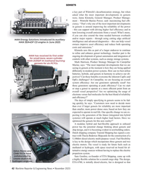 MR Nov-23#42  
asked what the most important developments in gensets 
were