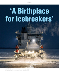 MR Nov-23#44 FINLAND 
‘A Birthplace 
for Icebreakers’ 
© Kimmo / Adobe