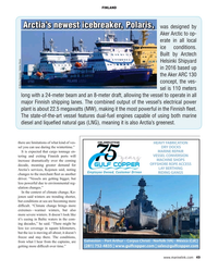 MR Nov-23#49 FINLAND 
Arctia’s newest icebreaker, Polaris,
was designed