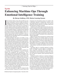 MR Dec-23#8 Training Tips for Ships
Tip #54
Enhancing Maritime Ops