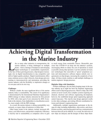 MR Dec-23#16  Transformation 
in the Marine Industry
ike so many other