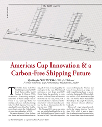 MR Jan-24#12  Innovation & a 
Carbon-Free Shipping Future
By Giorgio PROVINCIALI