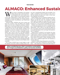 MR Jan-24#38 TECH FEATURE
ALMACO: Enhanced Sustain
hen it comes to