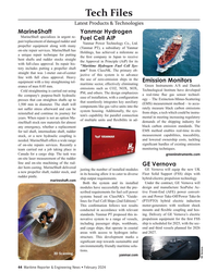 MR Feb-24#44  Products & Technologies
MarineShaft Yanmar Hydrogen 
MarineSha