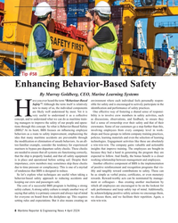 MR Apr-24#8  #58
Enhancing Behavior-Based Safety
By Murray Goldberg, CEO