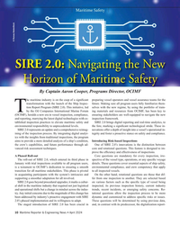 MR Apr-24#10 Maritime Safety
© Roman/AdobeStock
SIRE 2.0: Navigating