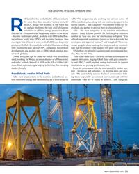 MR Apr-24#21 . “We continue to hire key in-
oil and gas platforms, the