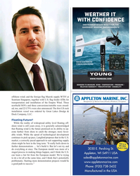 MR Apr-24#23  Dredge & 
Dock Company, LLC.
Floating Future?
While the reality