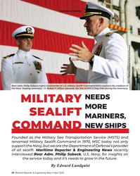 MR Apr-24#24  Sealift Command (MSC) explains the tradition of 
the Navy