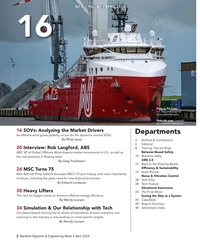 MR Apr-24#2  & Contributors
6 Editorial
8 Training Tips for Ships
20 Interview: