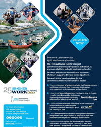 MR Apr-24#7 .
Seawork delivers an international audience  
of visitors