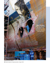 MR Aug-24#48  two new bow 
thrusters from 
Kongsberg have 
a power rating