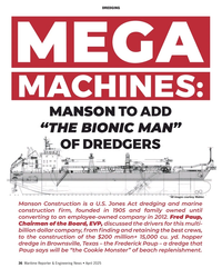 MR Apr-25#36  hopper 
dredge in Brownsville, Texas – the Frederick Paup –