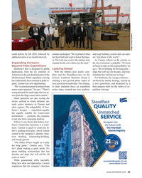 MR Oct-25#21 , up-
scale cruise products in Europe and 
other regions. The