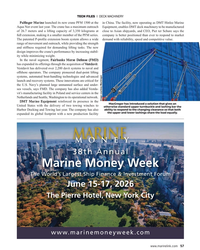 MR Apr-26#57 , 2026 
The Pierre Hotel, New York City 
www.marinemoneyweek