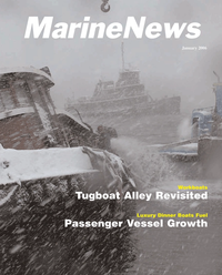 Marine News Magazine Cover Jan 2006 - North American Passenger Vessel Report