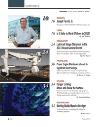 Marine News Magazine, page 2,  Aug 2013