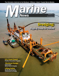 Marine News Magazine Cover Feb 2015 - Dredging & Marine Construction