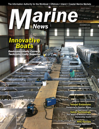 Marine News Magazine Cover Dec 2016 - Innovative Boats of 2016