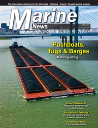 Marine News Magazine Cover Mar 2021 - Pushboats, Tugs & Barges
