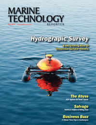 Marine Technology Magazine Cover May 2013 - Hydrographic Survey