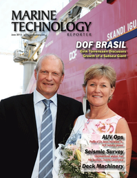 Marine Technology Magazine Cover Jun 2013 - AUV Operations