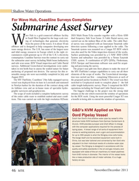 Marine Technology Magazine, page 46,  Nov 2013