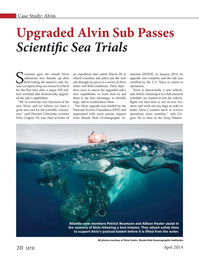 Marine Technology Magazine, page 20,  Apr 2014