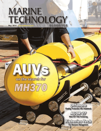 Marine Technology Magazine Cover May 2014 - AUV Operations