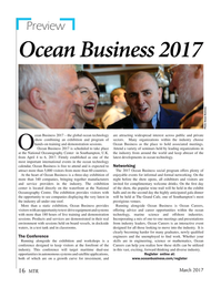 Marine Technology Magazine, page 16,  Mar 2017