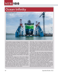 Marine Technology Magazine, page 40,  Sep 2022