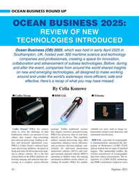 Marine Technology Magazine, page 42,  May 2025