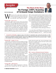 Maritime Logistics Professional Magazine, page 8,  Q4 2012