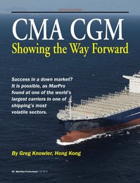 Maritime Logistics Professional Magazine, page 40,  Q1 2013