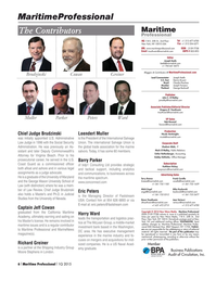 Maritime Logistics Professional Magazine, page 6,  Q1 2015