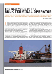 Maritime Logistics Professional Magazine, page 26,  Q3 2016