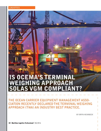 Maritime Logistics Professional Magazine, page 30,  Q3 2016