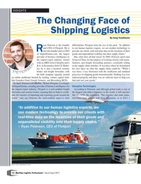 Maritime Logistics Professional Magazine, page 12,  Mar/Apr 2017