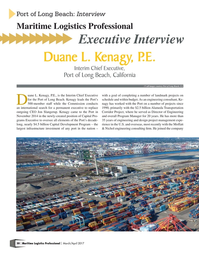 Maritime Logistics Professional Magazine, page 30,  Mar/Apr 2017