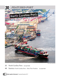 Maritime Logistics Professional Magazine, page 6,  Nov/Dec 2017