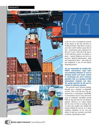 Maritime Logistics Professional Magazine, page 12,  Jan/Feb 2019
