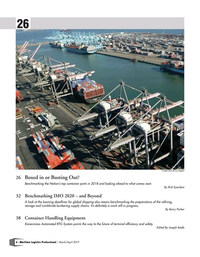 Maritime Logistics Professional Magazine, page 6,  Mar/Apr 2019