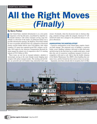 Maritime Logistics Professional Magazine, page 14,  May/Jun 2019