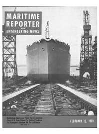 Maritime Reporter Magazine Cover Feb 15, 1969 - 