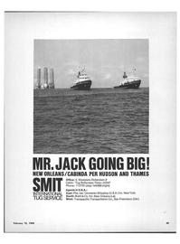 Maritime Reporter Magazine, page 43,  Feb 15, 1969