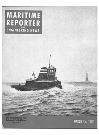 Maritime Reporter Magazine Cover Mar 15, 1969 - 